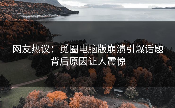 网友热议：觅圈电脑版崩溃引爆话题背后原因让人震惊