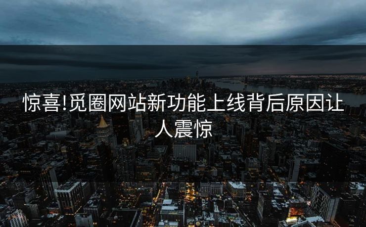 惊喜!觅圈网站新功能上线背后原因让人震惊