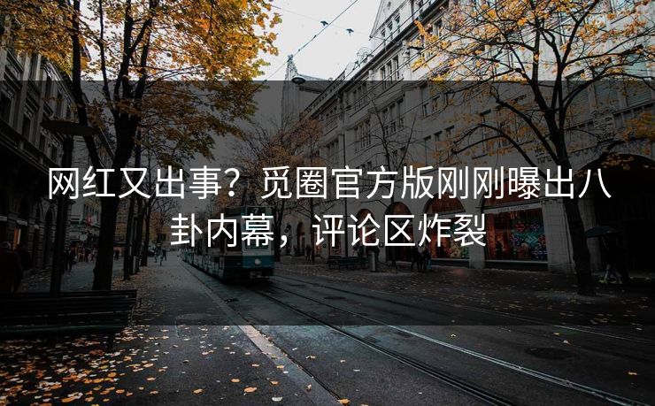 网红又出事？觅圈官方版刚刚曝出八卦内幕，评论区炸裂